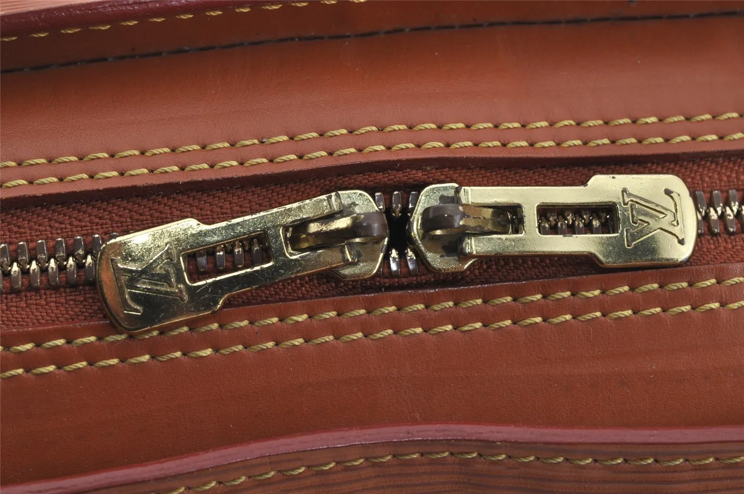 Authentic Louis Vuitton Epi Sorbonne Briefcase Business Bag M54518 Brown 1577J
