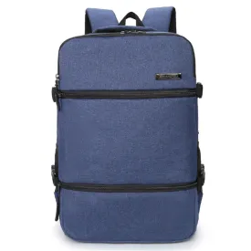 Backpack Brand Logo Printing USB Rechargeable  Scalable Computer  Men's Large Capacity Travel Bag