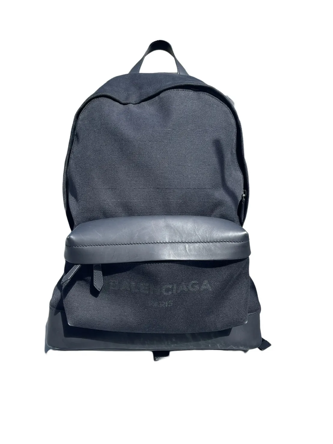 BALENCIAGA バレンシアガ ロゴキャンバスバックパック 品番：392007
