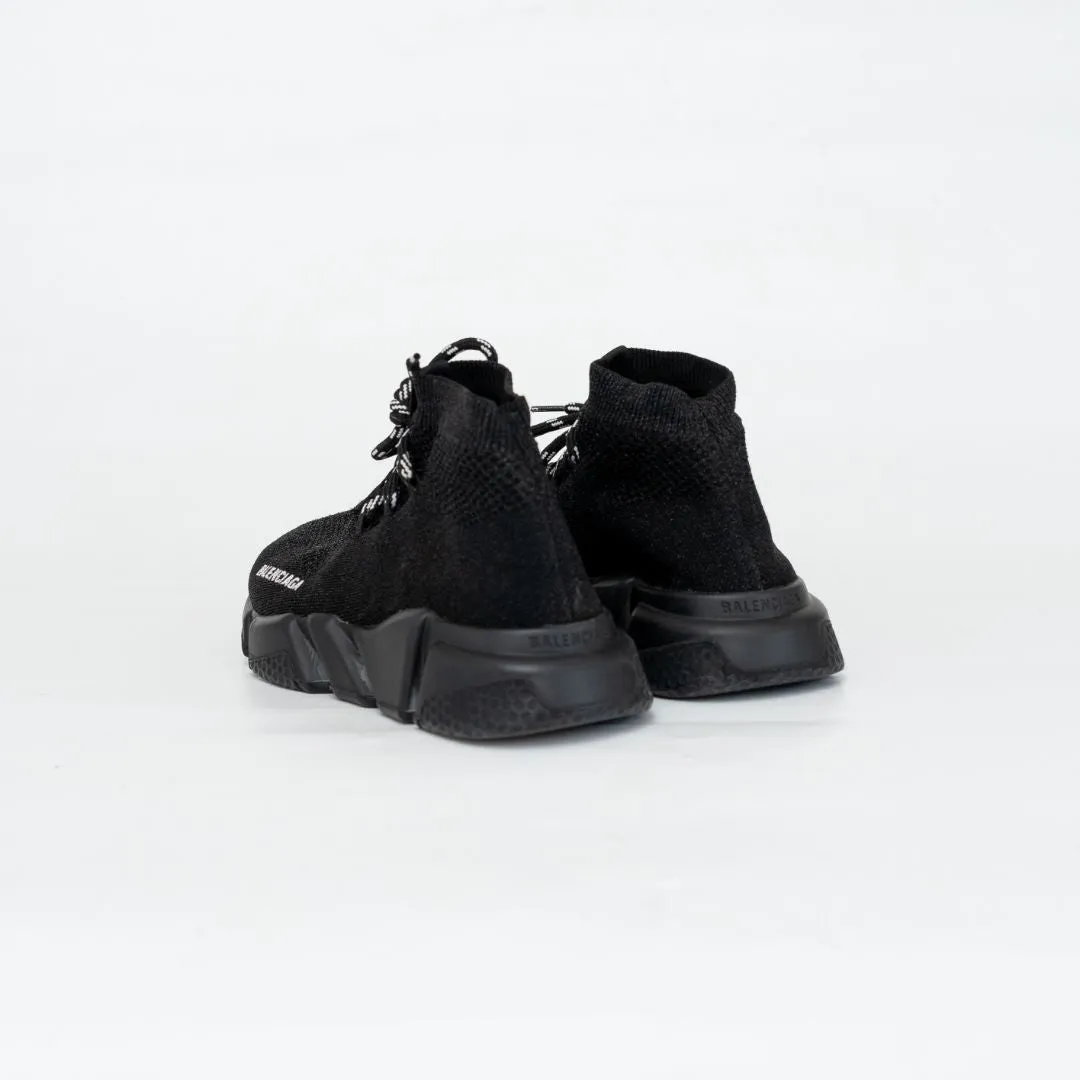 Balenciaga Black Knit Fabric Speed Trainer Sneakers, 38