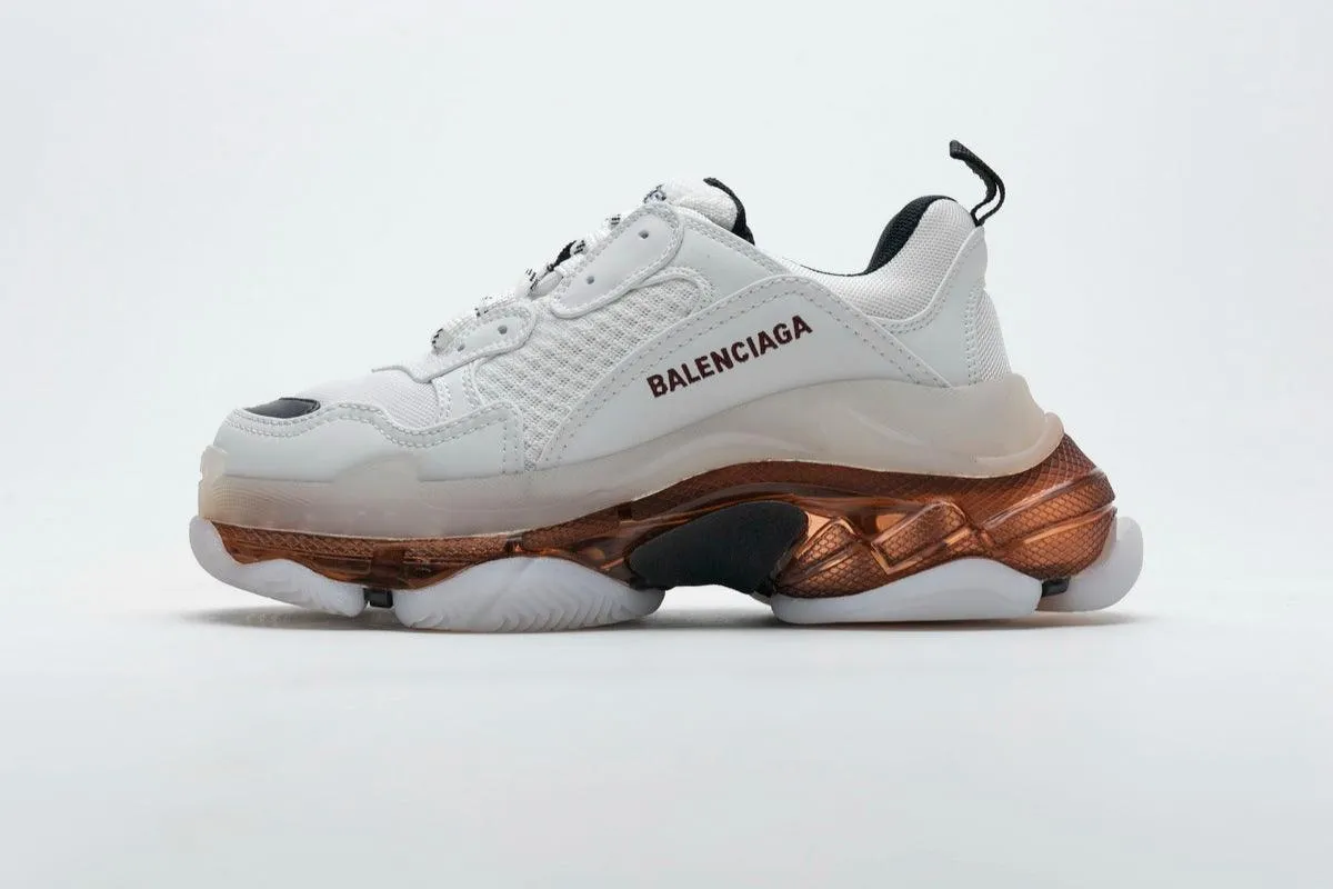 BALENCIAGA TRIPLE S '' WHITE/ROSE GOLD "