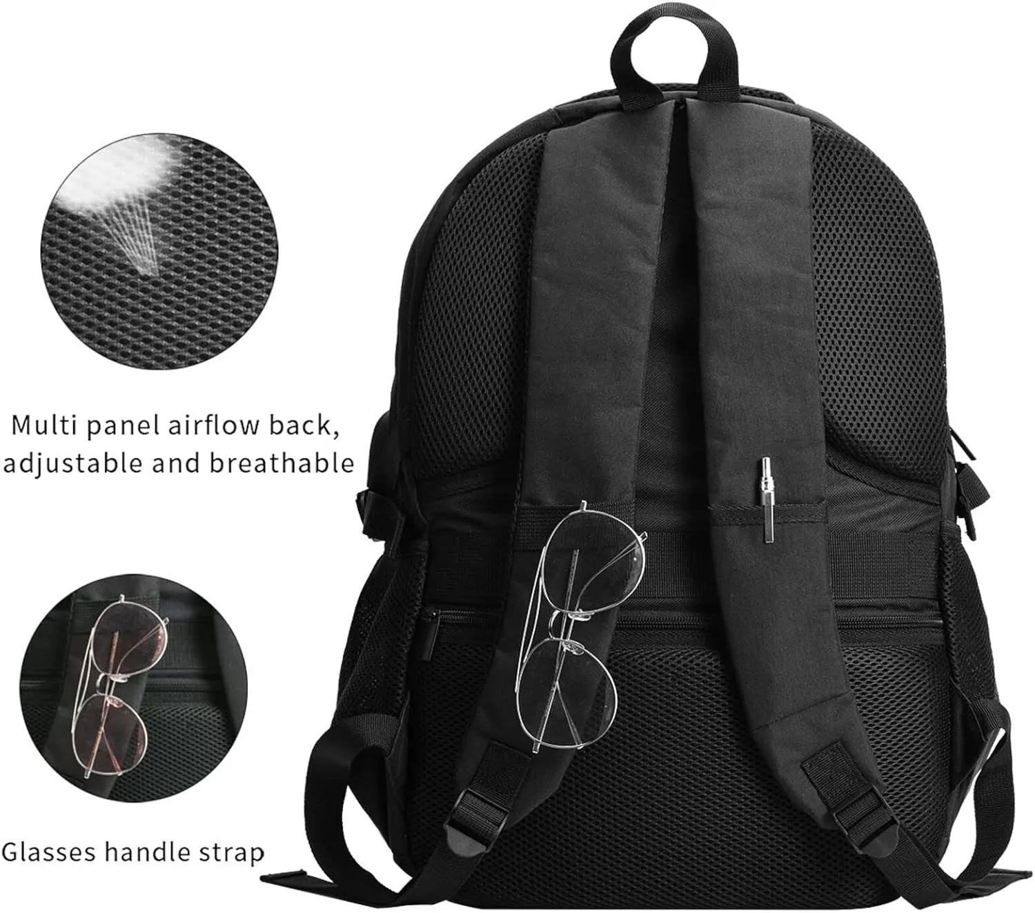 Black and White Checkered Racing Flames Flag Travel Backpack Laptop Backpacks Business Rucksack Outdoor Daypack Large Sport Bag with Luggage Strap USB Charging Port for Hiking Working
