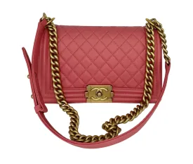 Chanel Medium Pink Boy Bag
