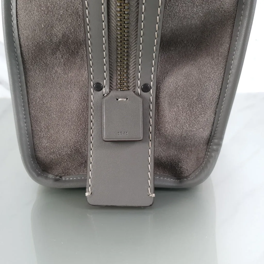 Coach 1941 Rogue 31 Grey Heather Suede Satchel Handbag Shoulder
