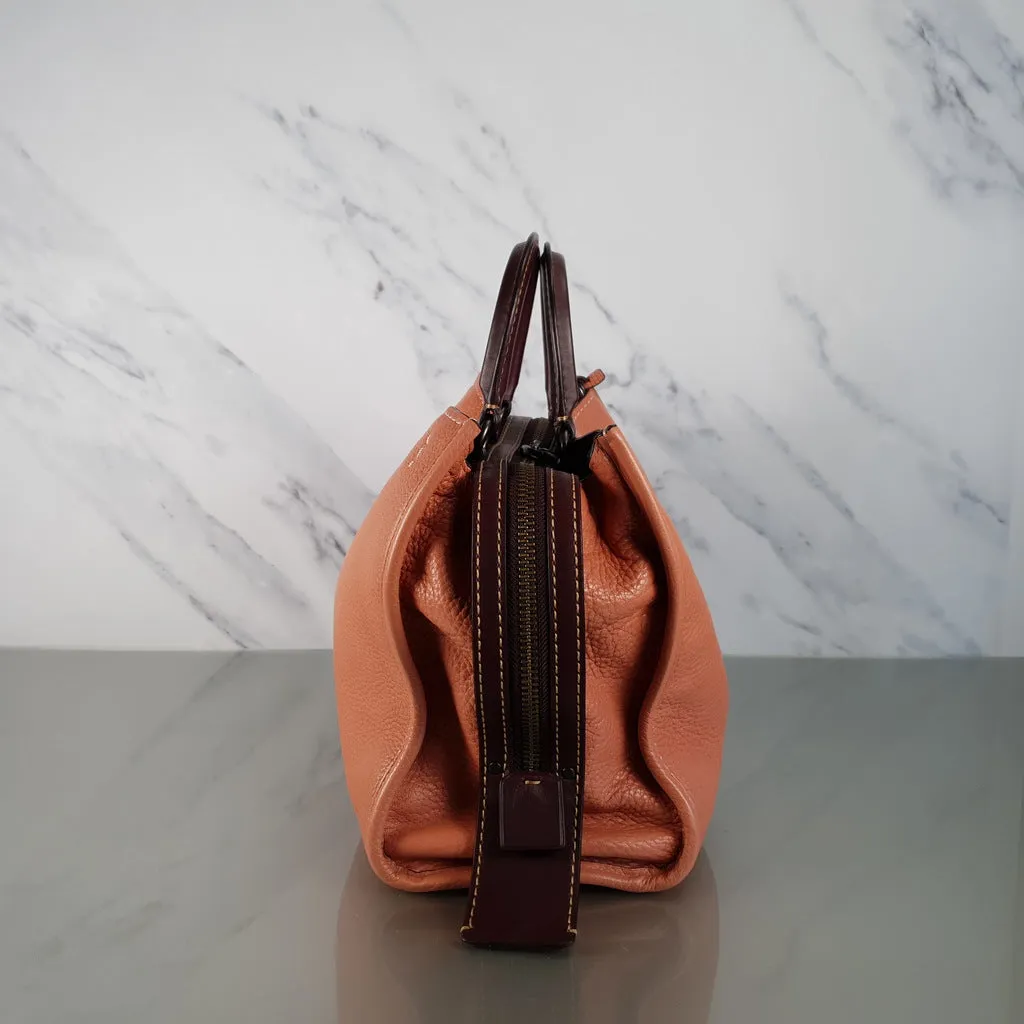 Coach 1941 Rogue 31 in Melon with Burgundy Colorblock Detail and Suede - Satchel Bag