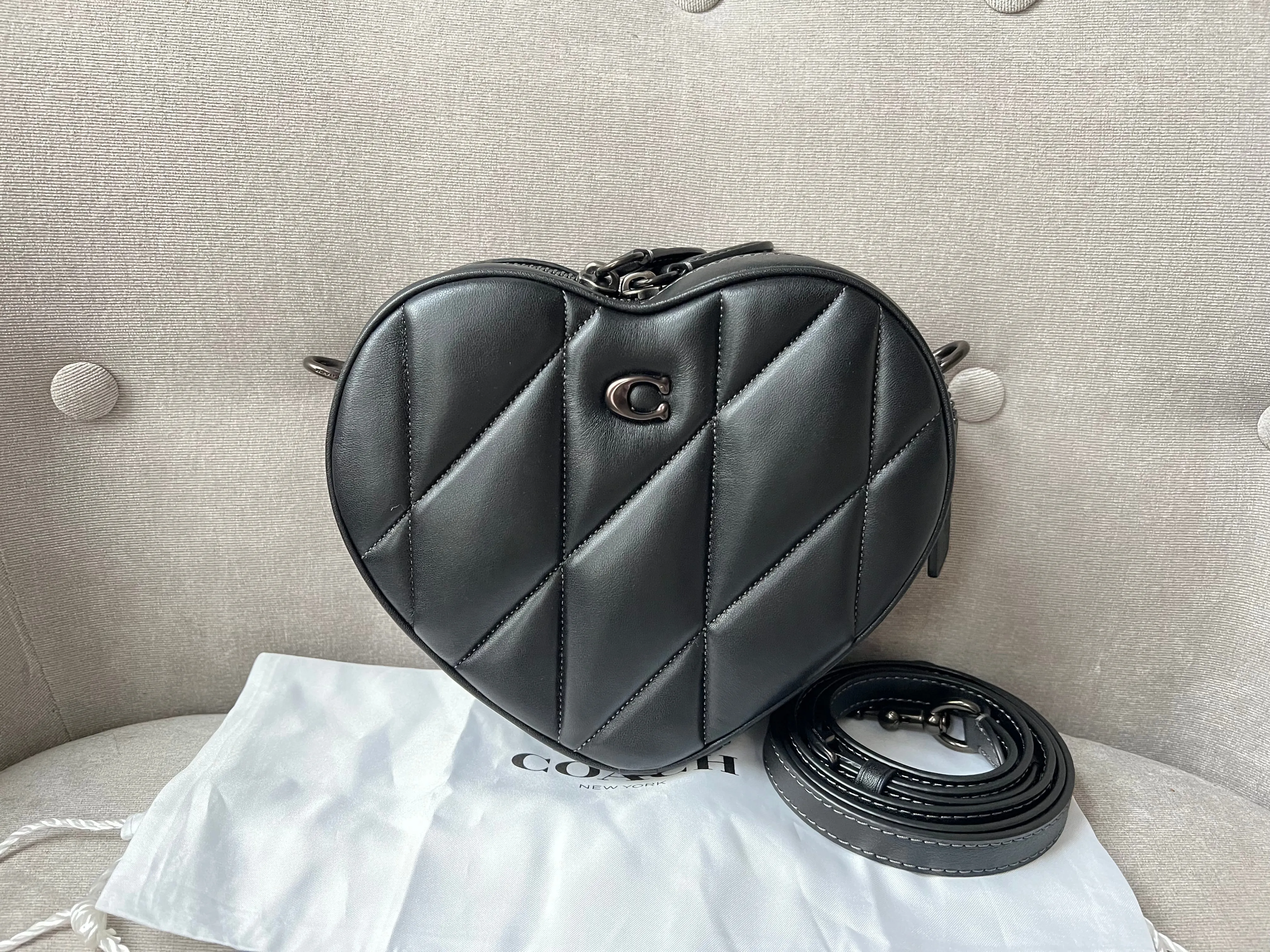 Coach Black Heart Bag (RRP £350)