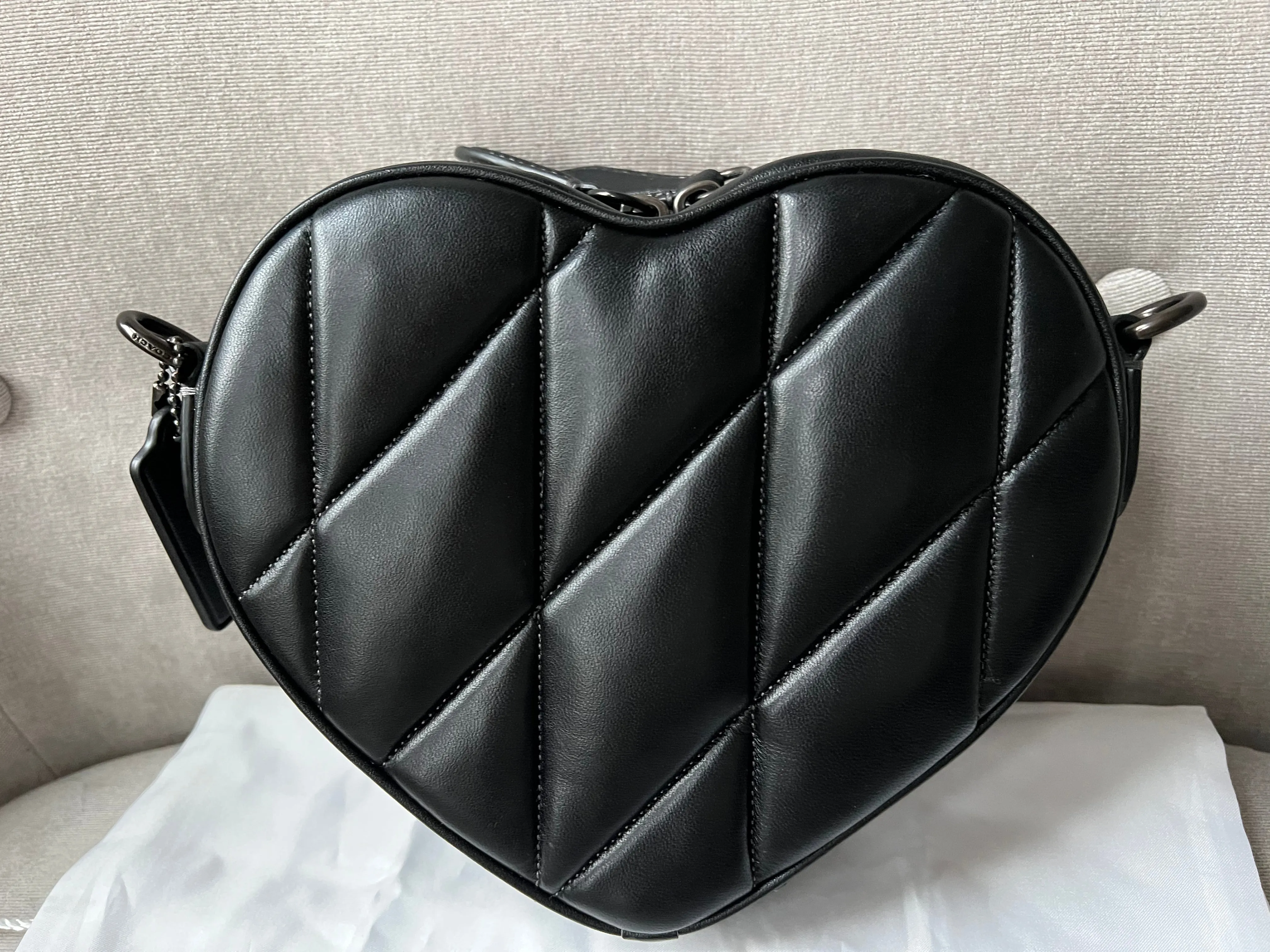 Coach Black Heart Bag (RRP £350)
