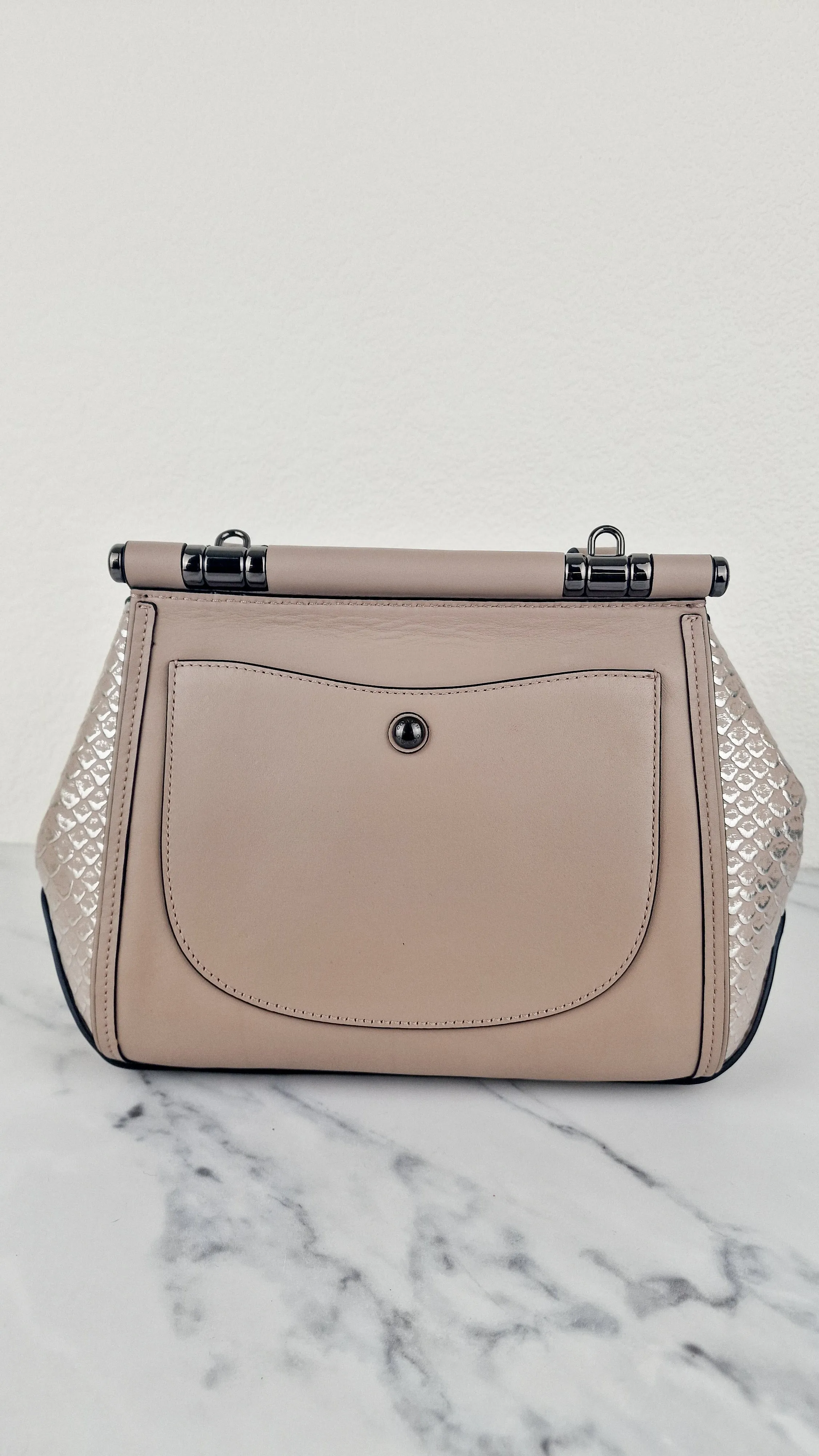 Coach Drifter Top Handle Satchel With Willow Floral Applique in Grey Birch - Coach 54079