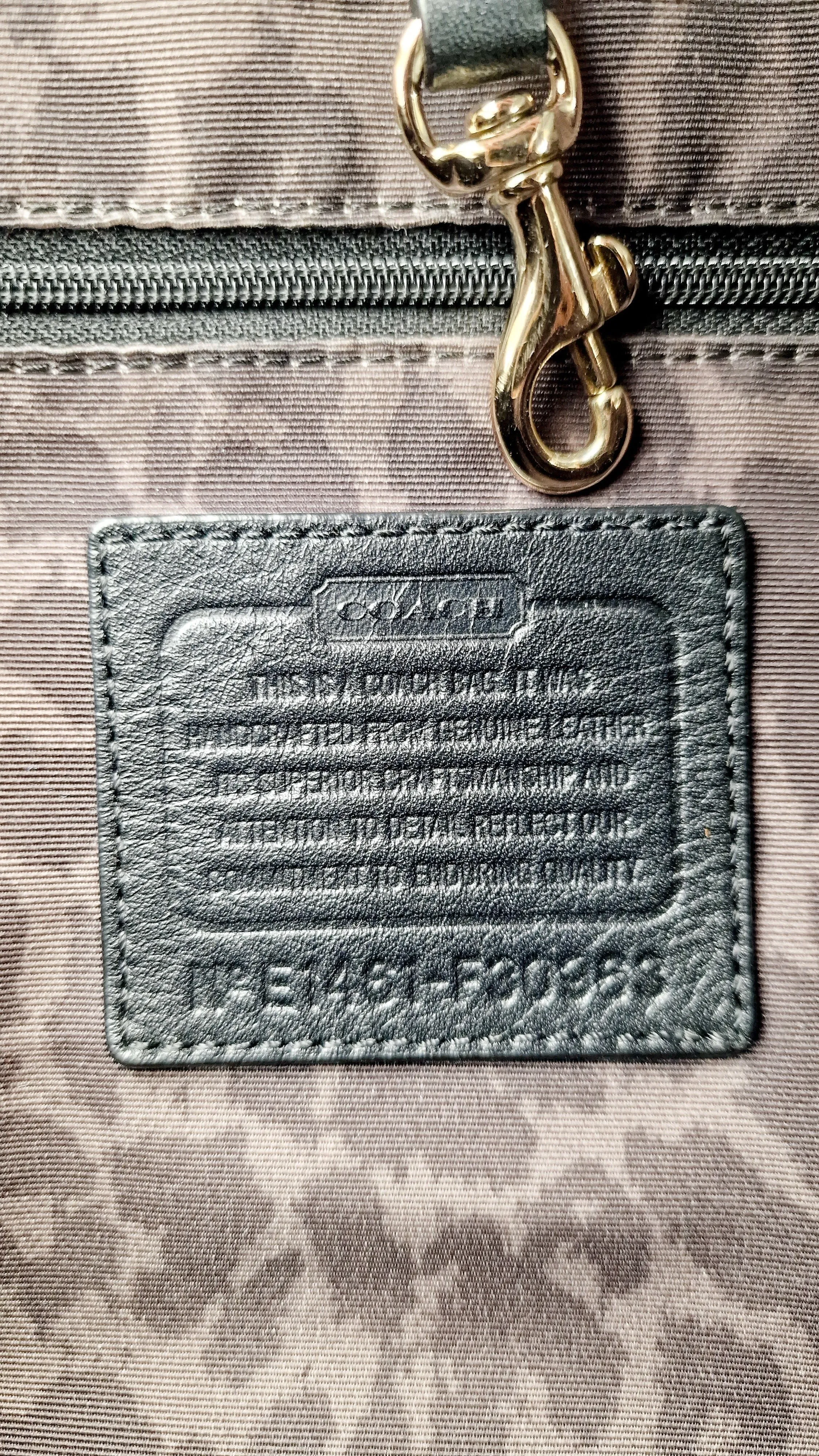 Coach Hadley XL Tote in Black Python Embossed Leather & Suede - Coach F30963