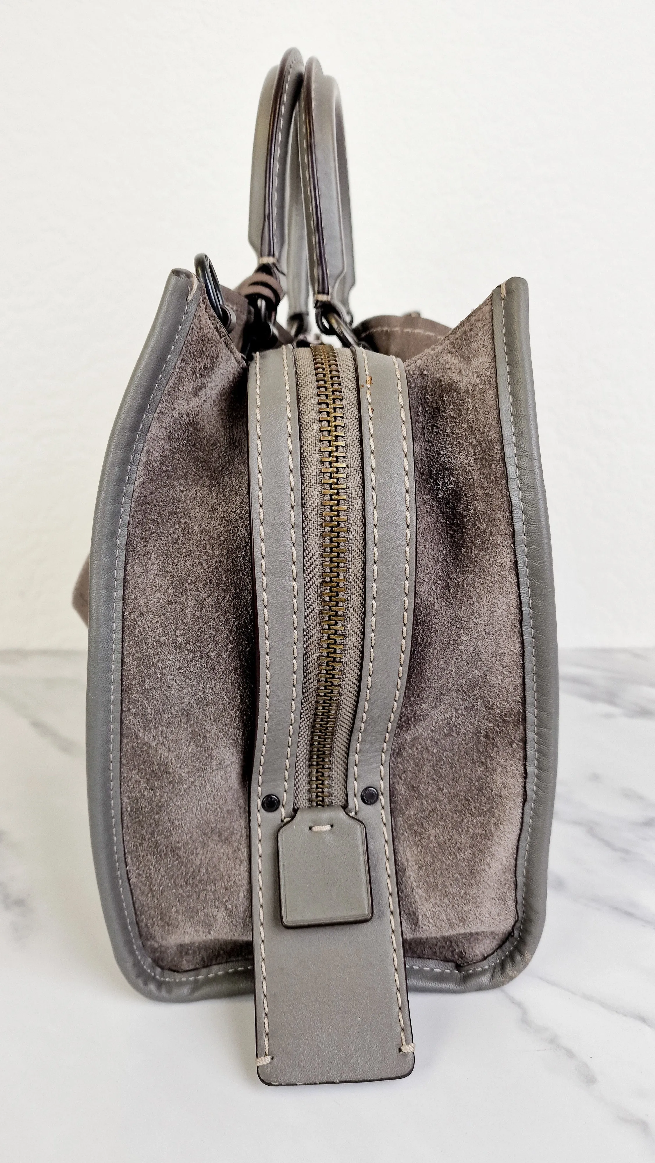 Coach Rogue 31 in Heather Grey Suede - Coach 1941 Handbag Crossbody Bag Shoulder Bag - Coach 38220