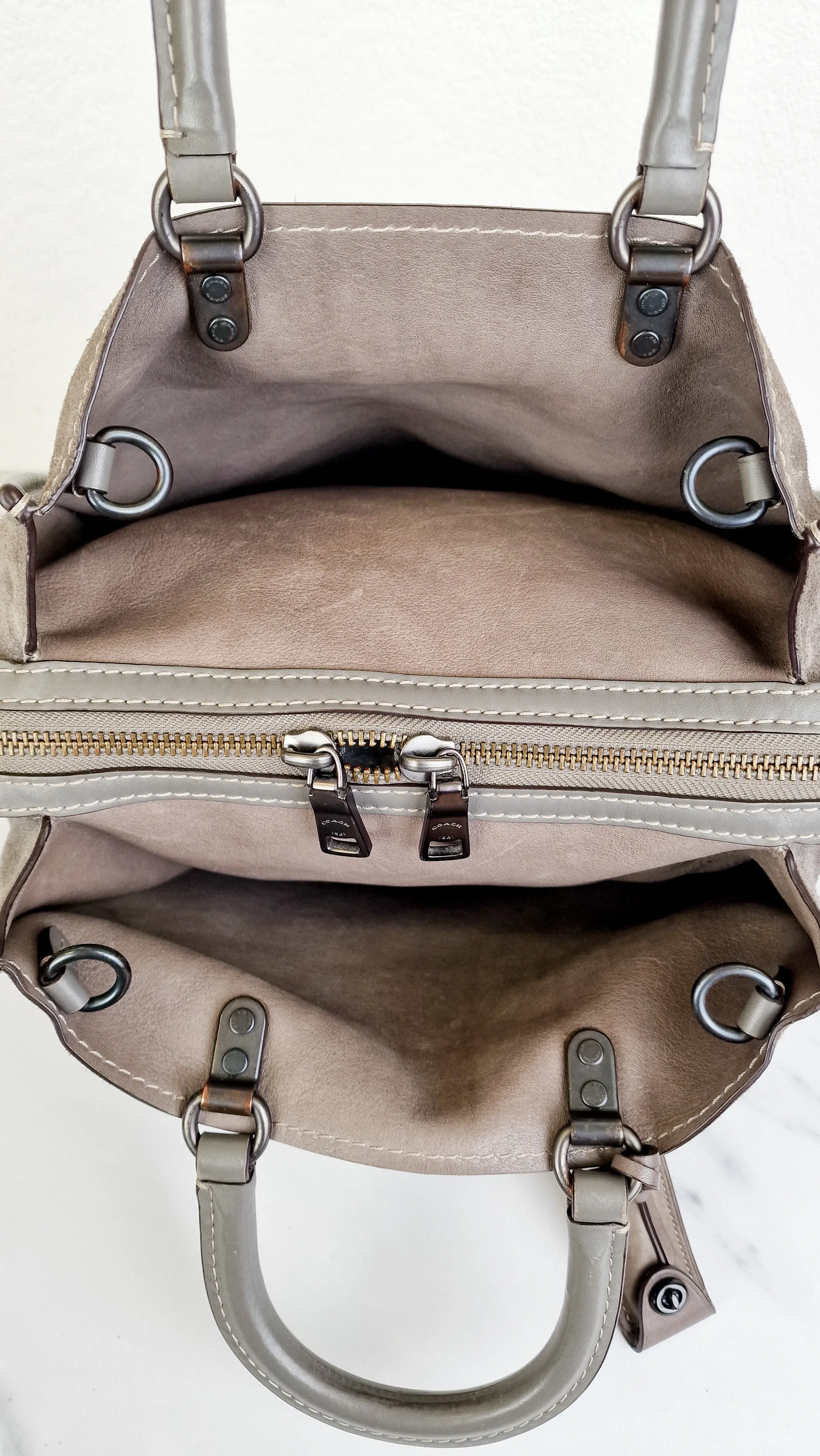 Coach Rogue 31 in Heather Grey Suede - Coach 1941 Handbag Crossbody Bag Shoulder Bag - Coach 38220