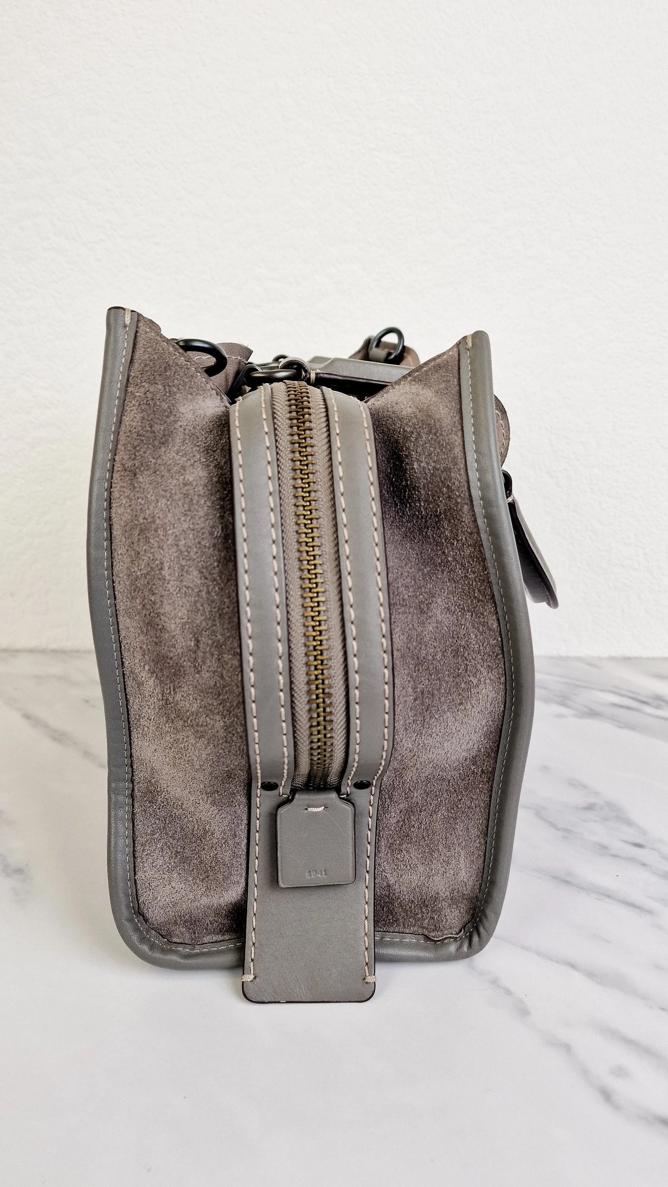 Coach Rogue 31 in Heather Grey Suede - Coach 1941 Handbag Crossbody Bag Shoulder Bag - Coach 38220