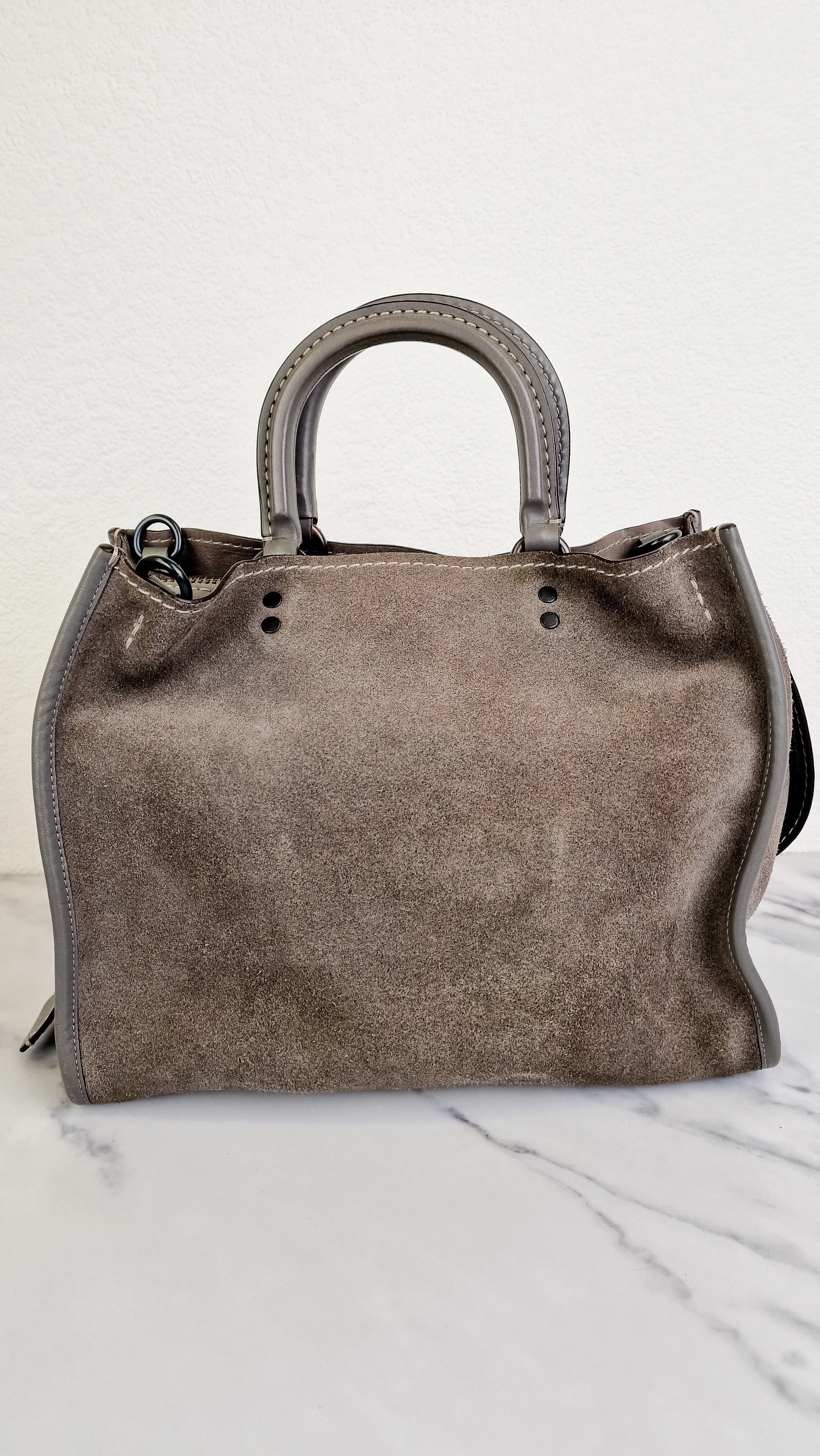Coach Rogue 31 in Heather Grey Suede - Coach 1941 Handbag Crossbody Bag Shoulder Bag - Coach 38220