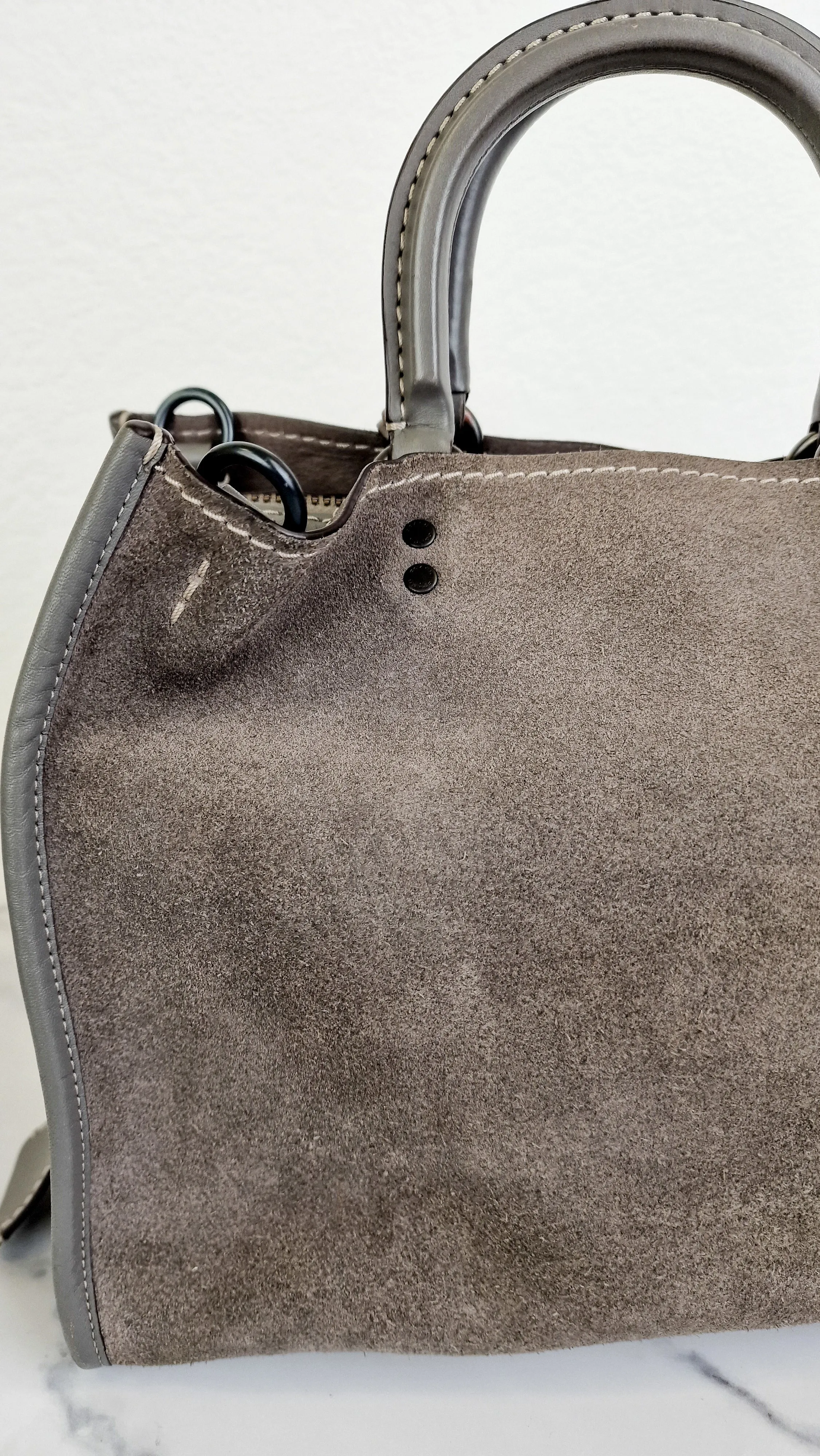 Coach Rogue 31 in Heather Grey Suede - Coach 1941 Handbag Crossbody Bag Shoulder Bag - Coach 38220
