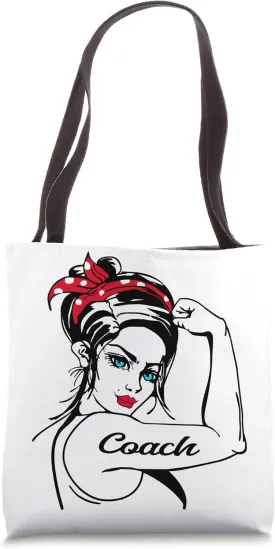 Coach Rosie The Riveter Pin Up Tote Bag