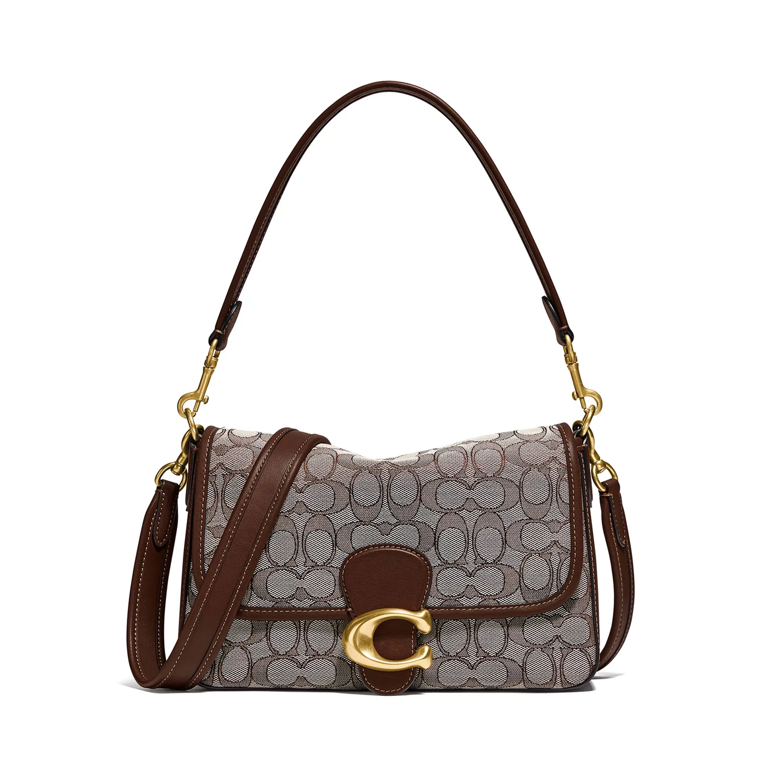 Coach Soft Tabby Shoulder Bag In Signature Jacquard