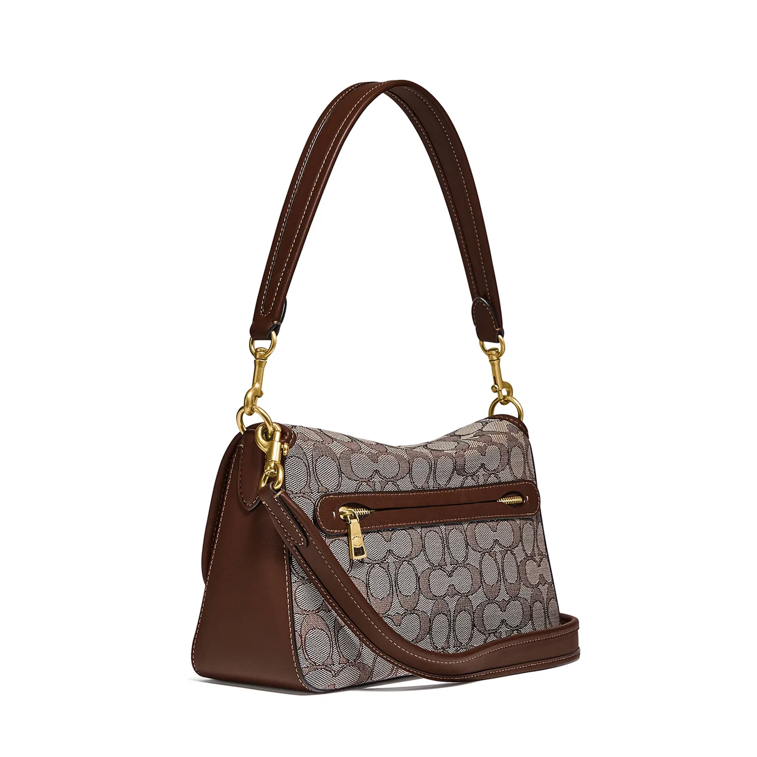 Coach Soft Tabby Shoulder Bag In Signature Jacquard