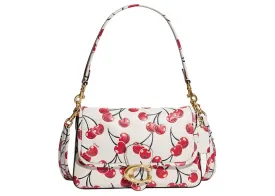 Coach Soft Tabby Shoulder Bag With Cherry Print Chalk/Multicolor