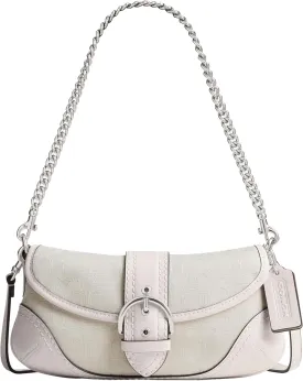 Coach Soho Bag 25 in Signature Jacquard, LH/Cloud Chalk