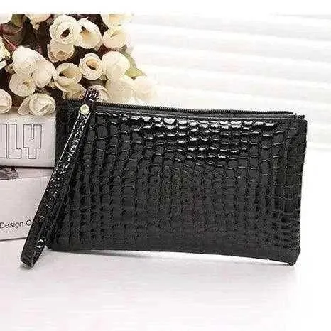 Crocodile Pattern PU Wallet - Women's Zipper Coin Holder - WWC001