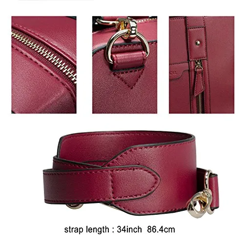 Estarer Women Business Briefcase Handbag PU Leather 15.6 Inch Shoulder Laptop Work Bag