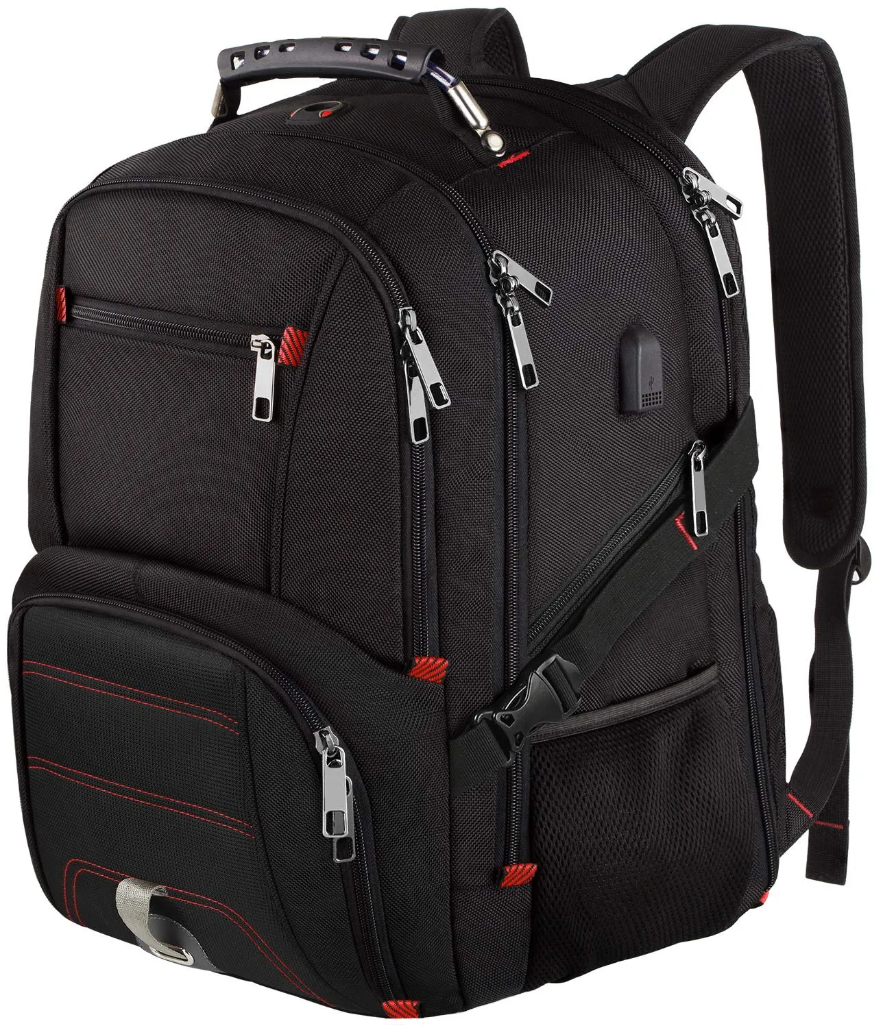 Extra Large Backpack,Travel Laptop Backpack TSA Friendly Durable Computer Backpack with USB Charging Port for Men&Women,Water-Resistant Big Business College School Bookbag Fits 17 Inch Laptop&Notebook