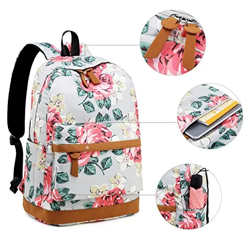 Girl School Backpack Women Laptop Schoolbag Bookbags for Teens High School Water-Resistant