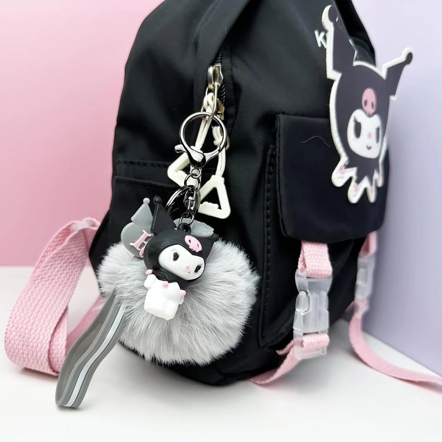 Kawaii Kumi Backpack for Teens Women, Cute Cartoon Nylon Mini Backpack Purse Bookbag Travel Daypack
