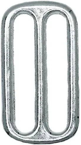 Ohio Travel Bag Cast Triglide, 1-1/2 Inch, Nickel Finish, Solid Brass, P-2248-SBN