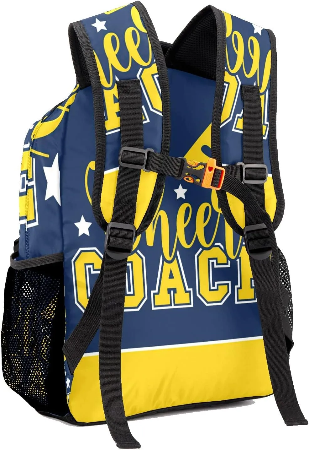 Personalized Custom Cute Cheer Coach Backpack Lightweight Travel Hiking Causual Bag With Name 12.2(L) x5.9(W) x16.5(H) inch