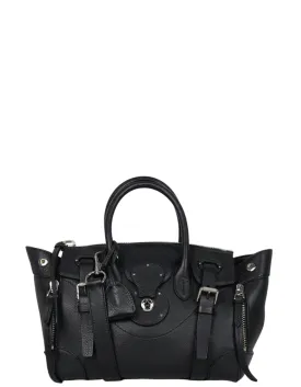 Ralph Lauren Collection Black Leather Soft Ricky Zip 27