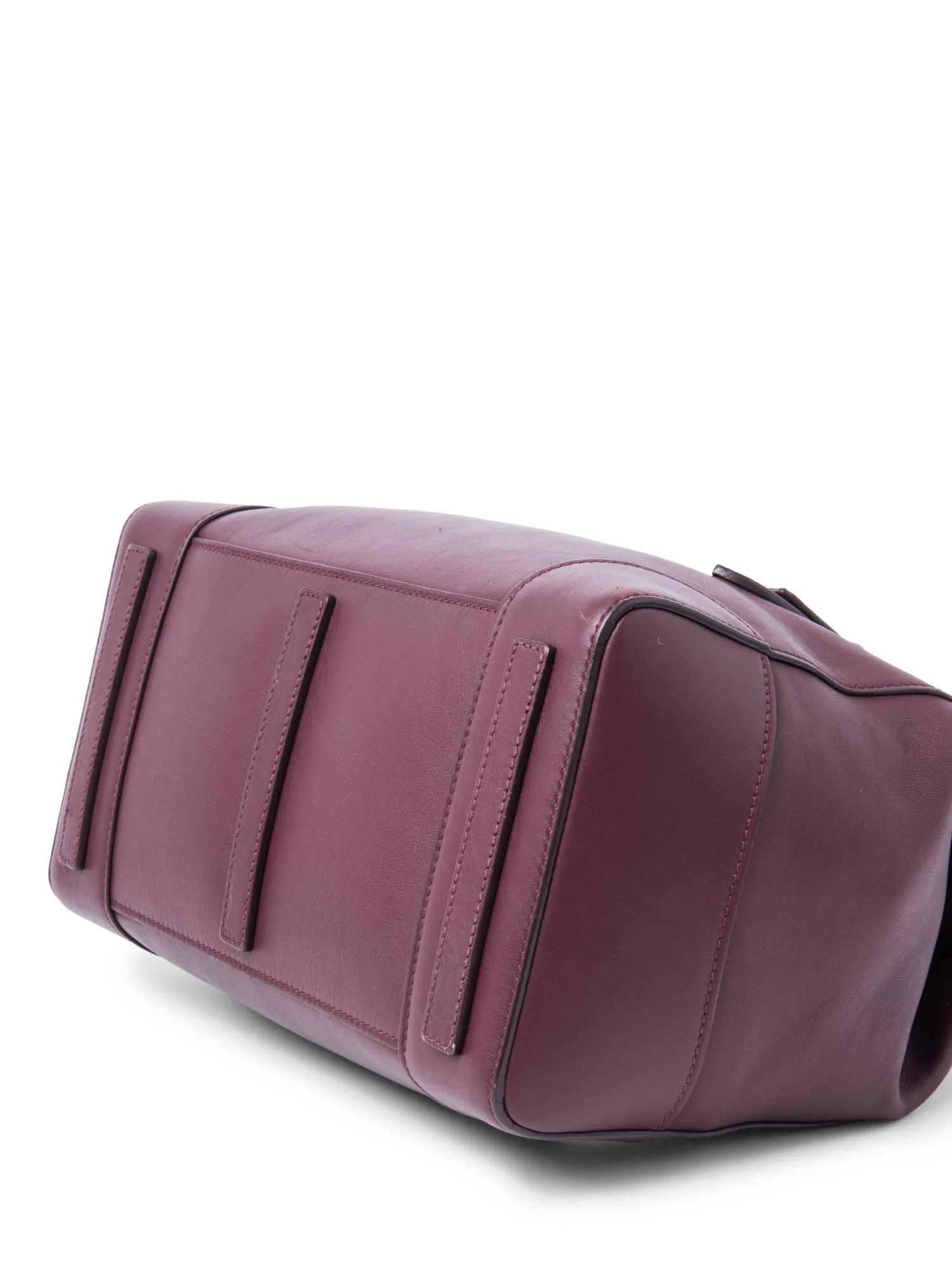 Ralph Lauren Logo Leather Ricky Bag Burgundy 33