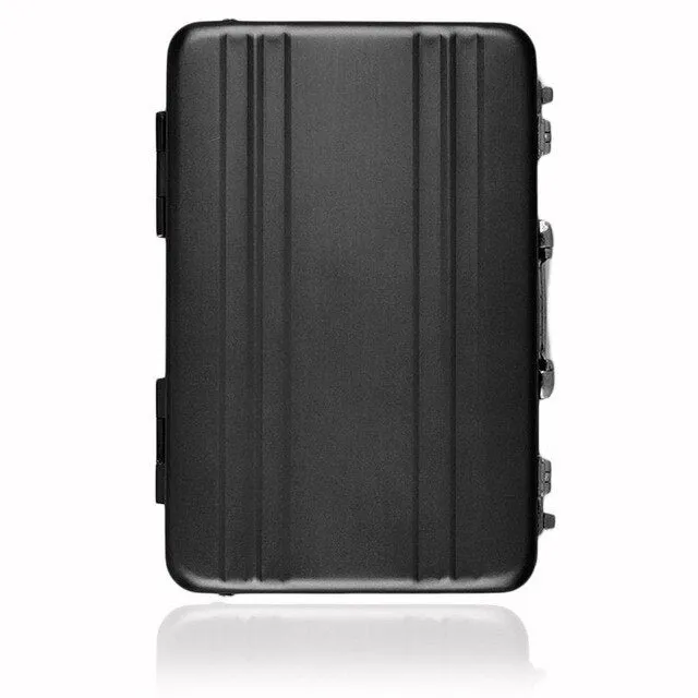 Sidiou Group Mini Briefcase Business Card Case ID Holders Password Aluminium Credit Card Holder