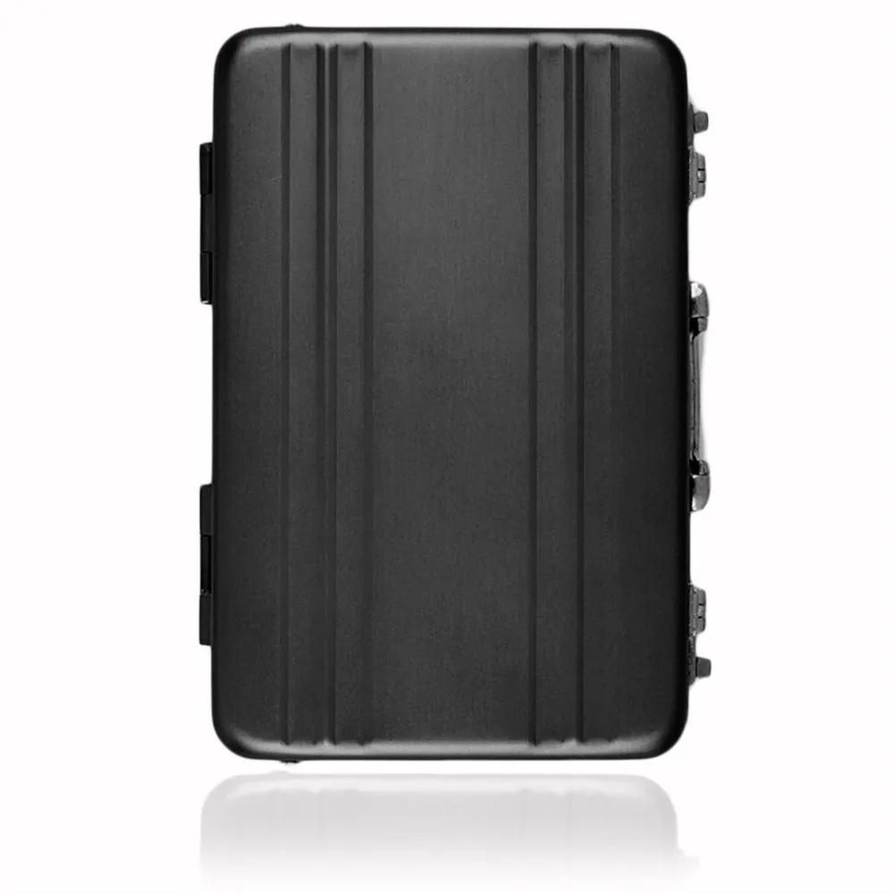 Sidiou Group Mini Briefcase Business Card Case ID Holders Password Aluminium Credit Card Holder