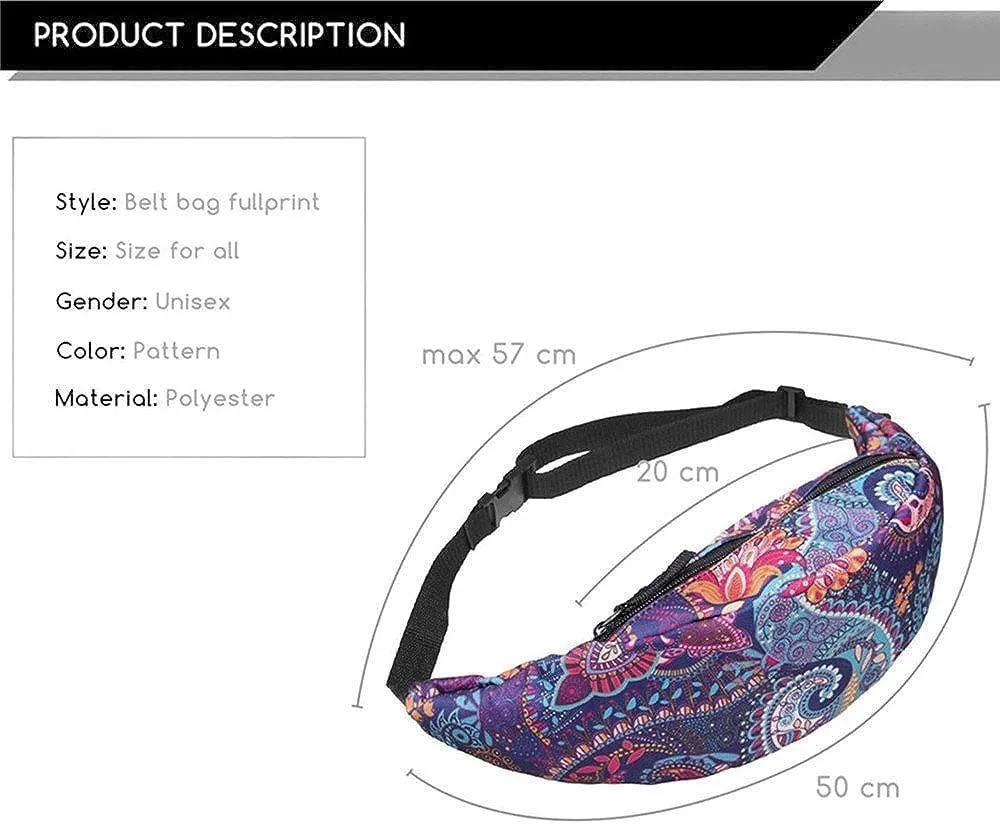 Sports Hiking Running Belt Waist Bag, Fashion Travel Fanny Bag Super Lightweight For Travel Waist Pack
