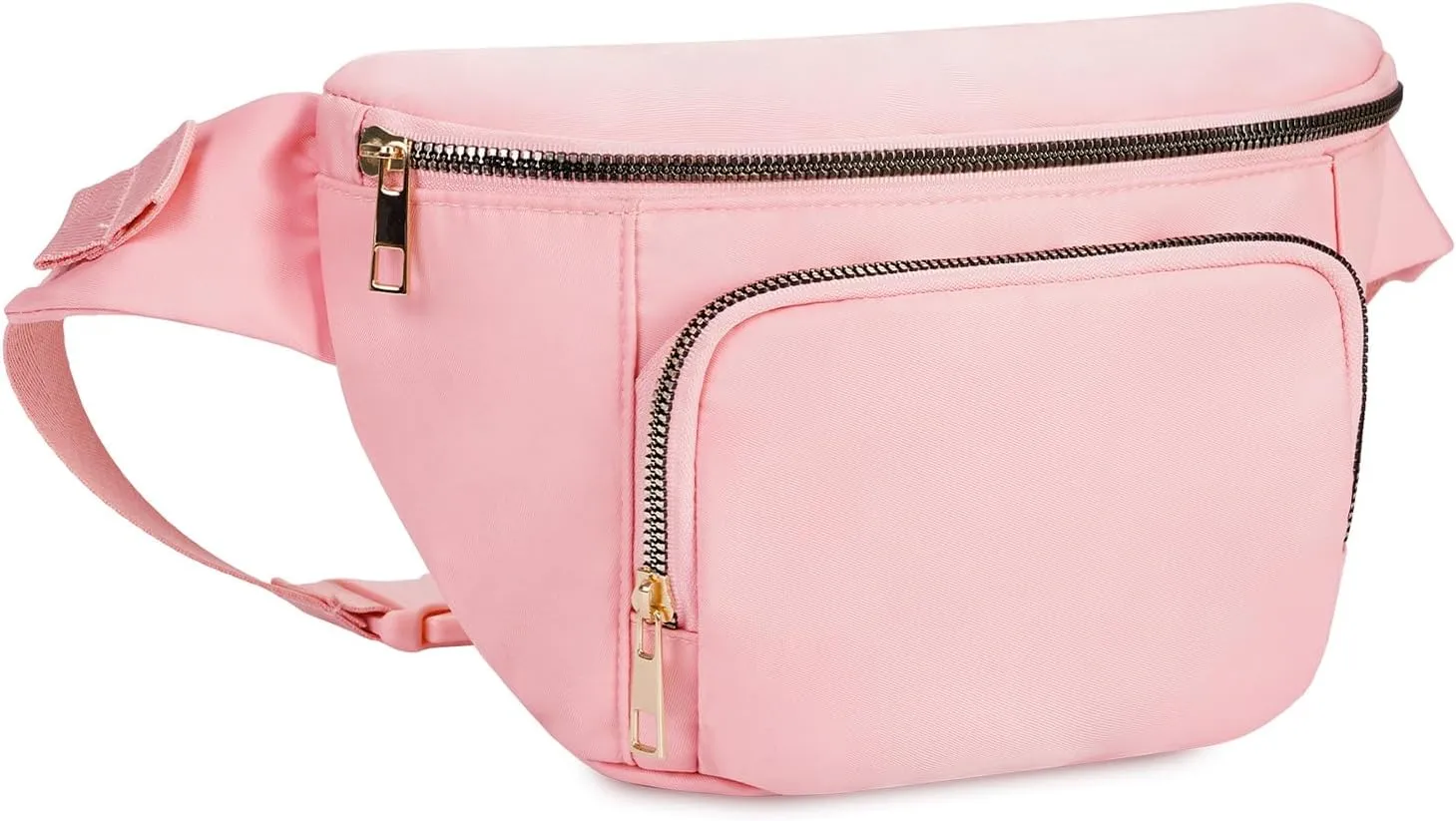 sportsnew Fanny Packs for Women,Large Waist Pack with Extra Extension Belt,Fashion Crossbody Belt Bags for Travel Walking Running Hiking Pink