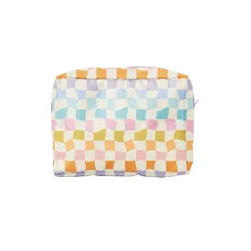 Talking Out of Turn - Busier Bee Zipper Bag, Carnival Checkers