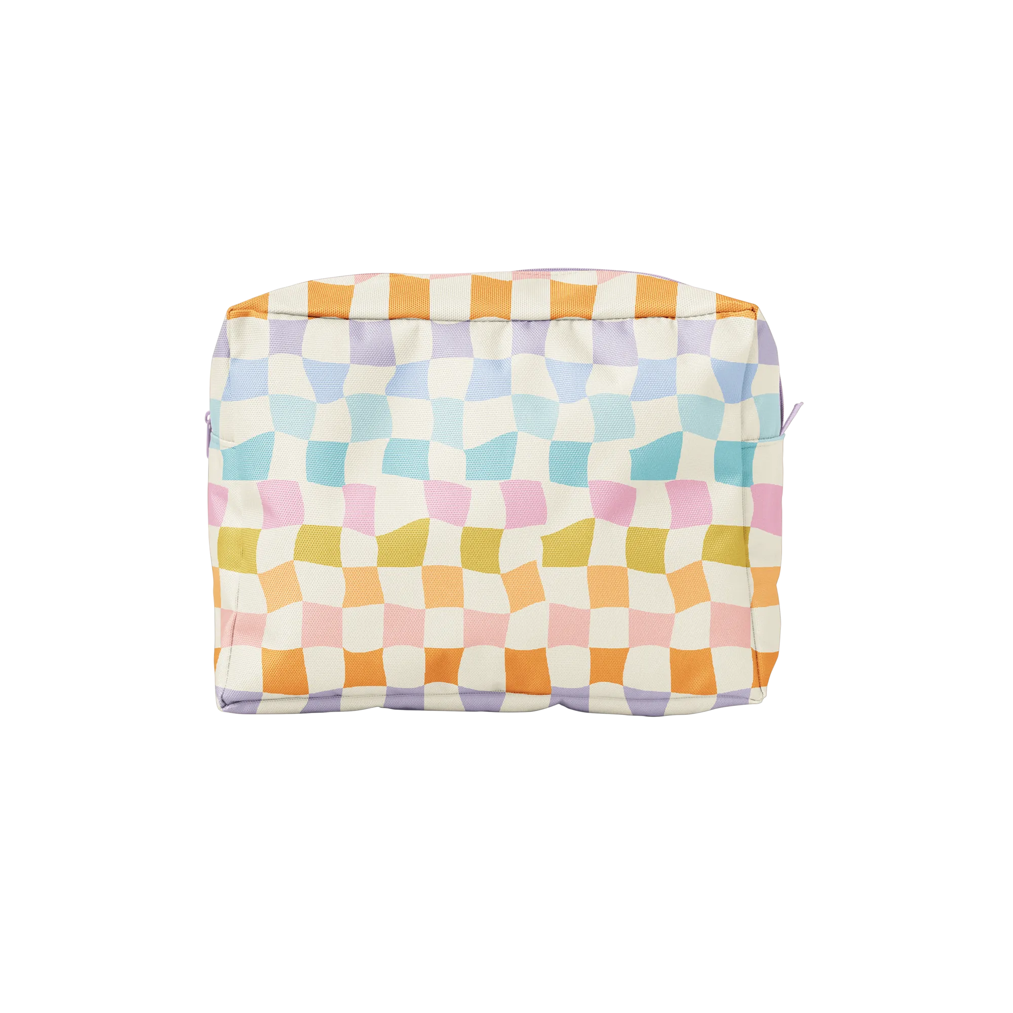 Talking Out of Turn - Busier Bee Zipper Bag, Carnival Checkers