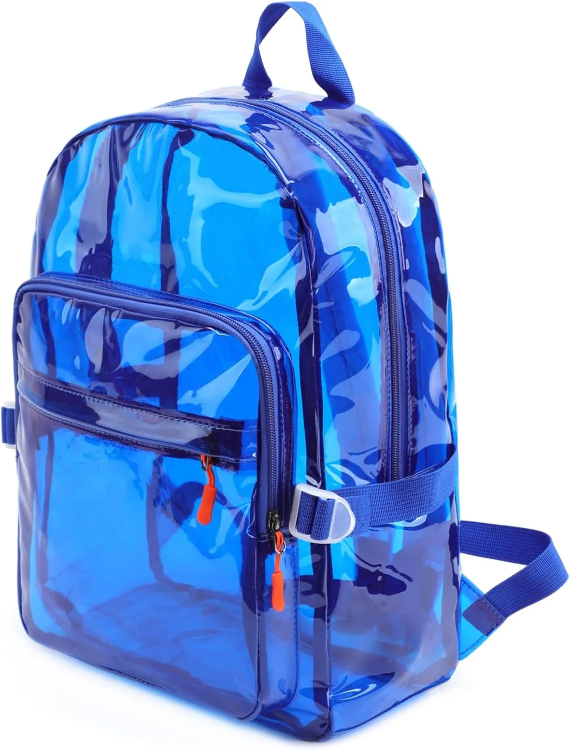 TINYAT Heavy Duty Transparent Clear backpack See Through Large Capacity Clear Bag for college, Concerts, Sports, Travel