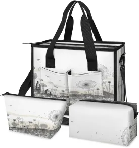 Tote Satchel Bag Set 3PCS for Women, Tote Briefcase Shoulder Handbag Purse Satchels