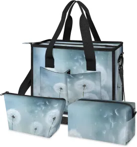 Tote Satchel Bag Set 3PCS for Women, Tote Briefcase Shoulder Handbag Purse Satchels