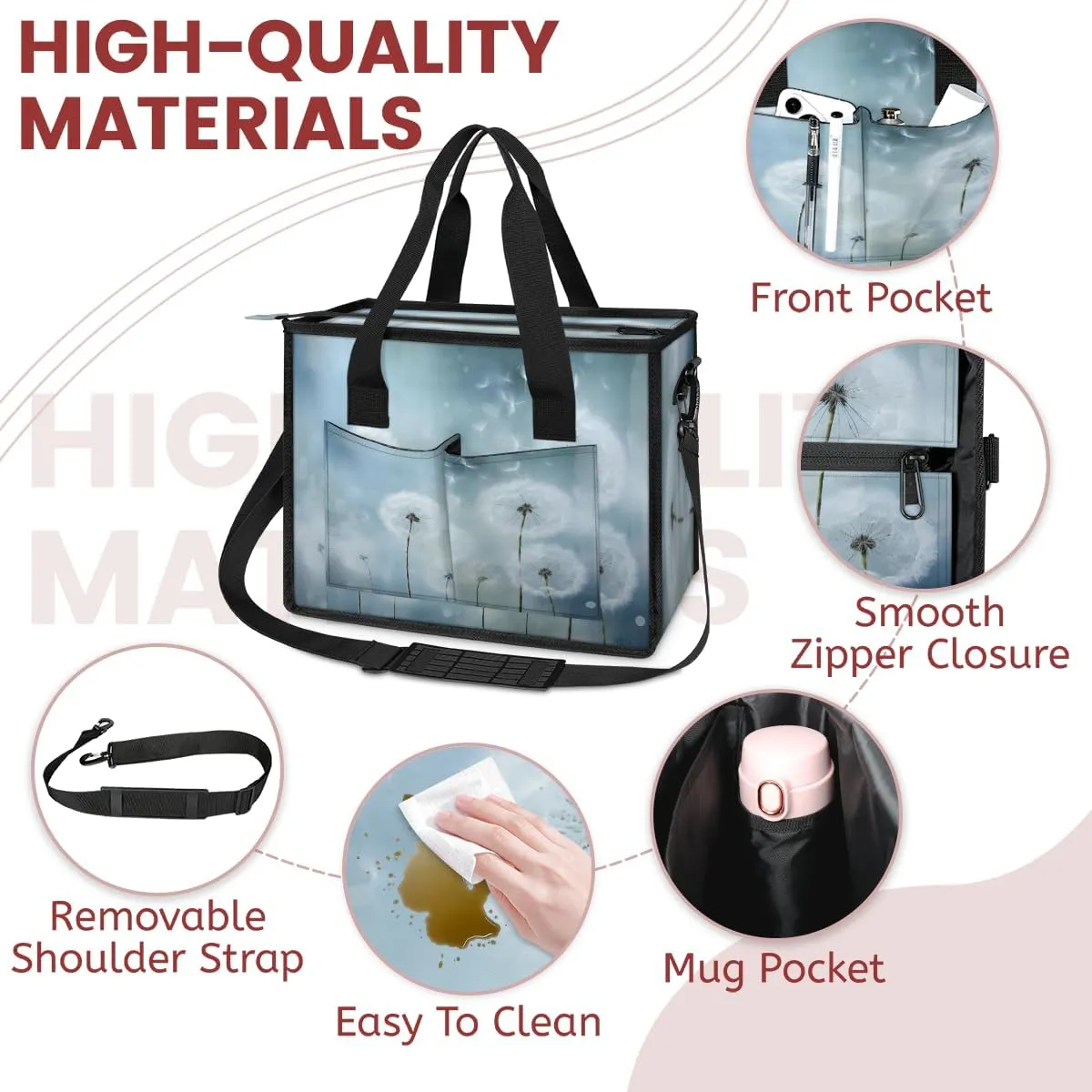 Tote Satchel Bag Set 3PCS for Women, Tote Briefcase Shoulder Handbag Purse Satchels