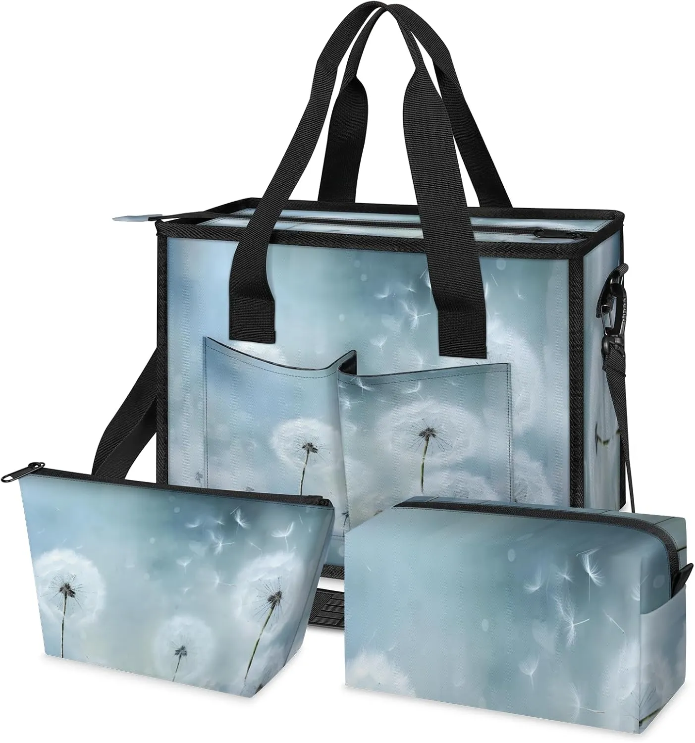Tote Satchel Bag Set 3PCS for Women, Tote Briefcase Shoulder Handbag Purse Satchels