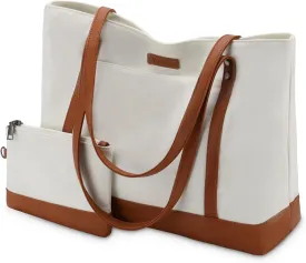 VASCHY Laptop Tote Bag for Women, Large 15.6inch Computer Teacher Bag Purse Briefcase for Travel,Work,Business,Office